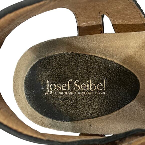 Josef Seibel women's "Clea 01" leather sandals w/backstrap. - Picture 9 of 11